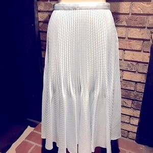 NWT Club Monaco Pale Blue Pleated Skirt